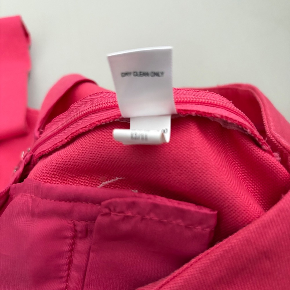 Banana Republic Mad Men Hot Pink Slim Leg Side Zip Trousers Pants Womens Size 0 - Picture 10 of 10